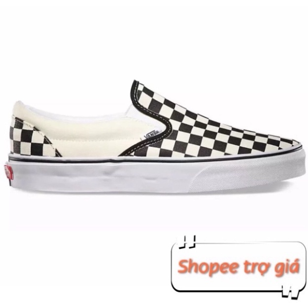 Giày giới tính 𝐕𝐀𝐍𝐒 Caro Lười Viền Trắng - Giày Sport Nam 2021