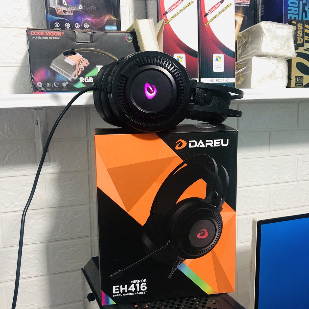 TAI nghe máy tính Gaming DAREU EH416 RGB