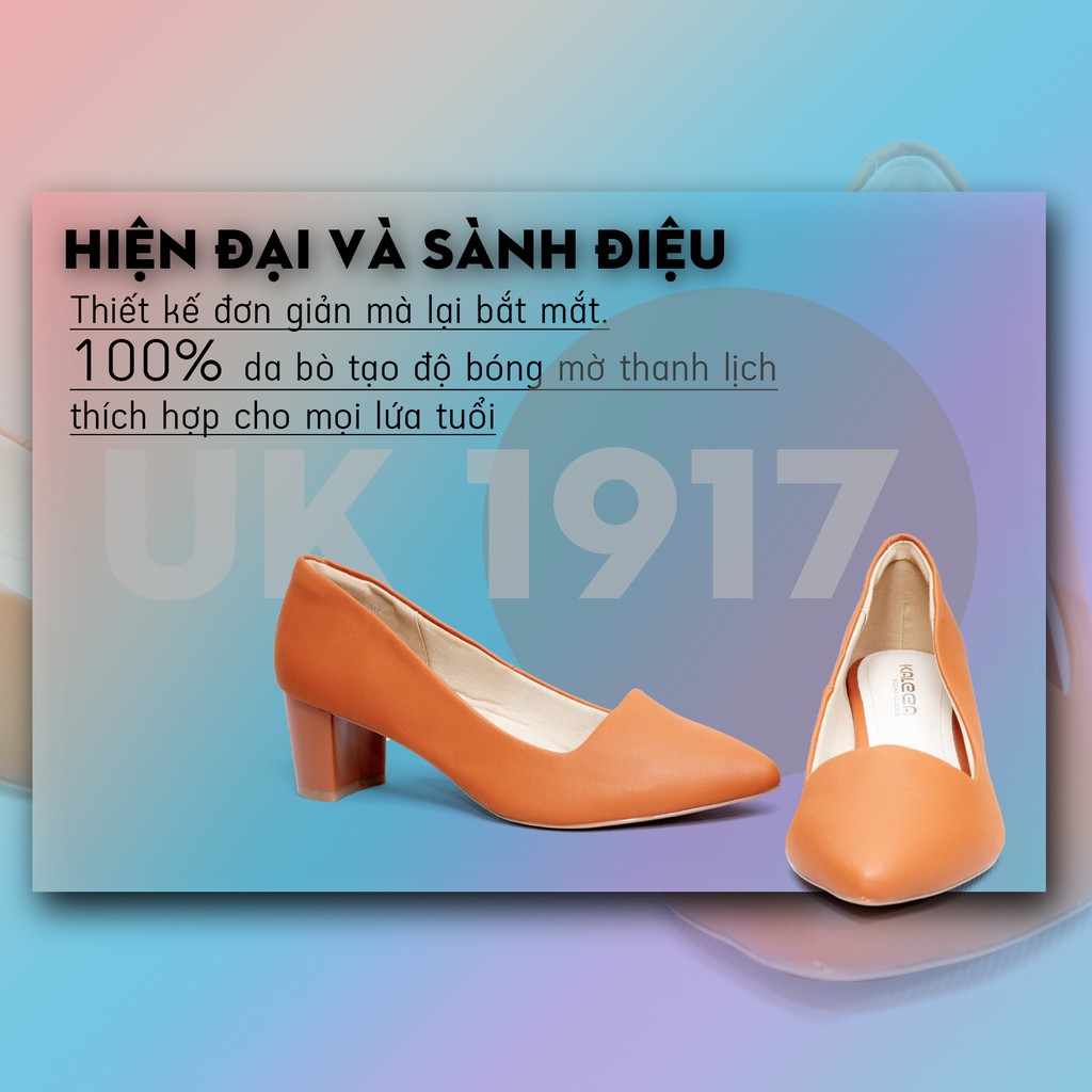 Giày Cao Gót Nữ KALEEA UK1917 Giày Cao Gót 5p Hàng VNXK