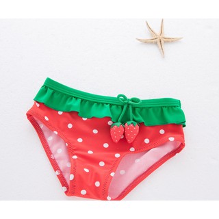 Bộ Đồ Bơi Bé Gái Quả Dâu DB06