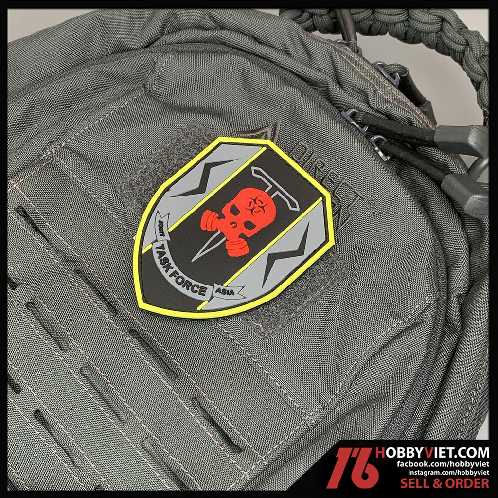 Patch dán velcro trang trí balo và túi đeo (mẫu Task Force)