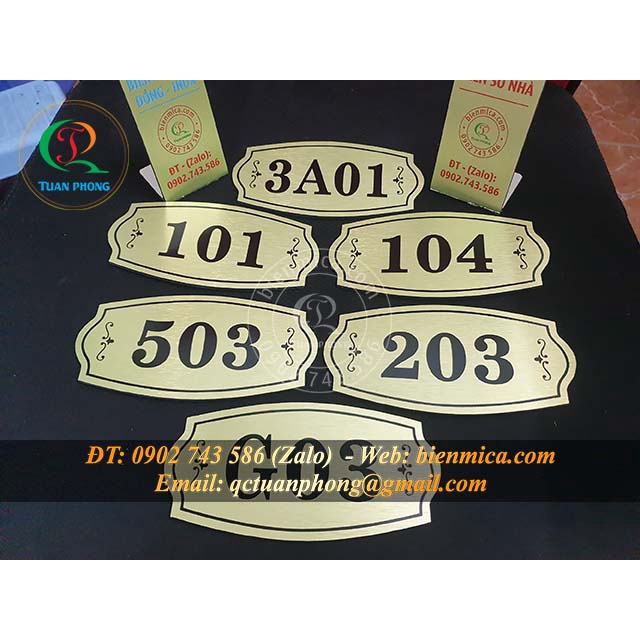 Biển số phòng khách sạn - Biển số phòng chung cư, nhà trọ