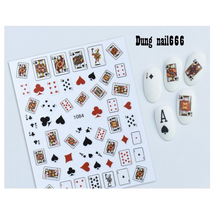 Sticker trang tri nail mã jo1084
