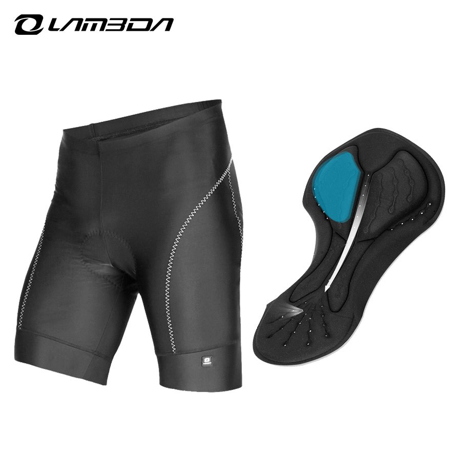 LAMBDA Lycra Quần short đi xe đạp Nam MTB Road Bike Quần short Racing Cycle Mặc quần short Gel 3D độn