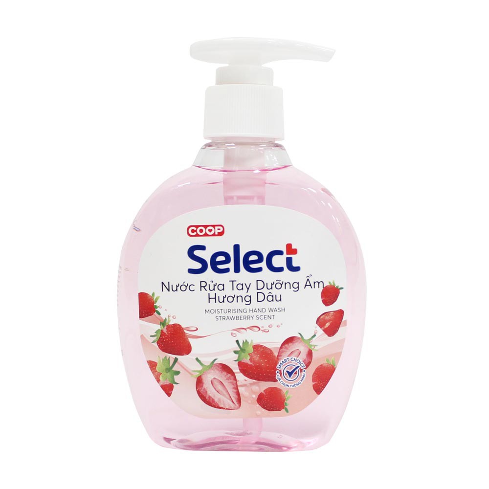 Nước rửa tay Select hương táo - chanh - dâu - lavender 510g / 204g diệt khuẩn và dưỡng ẩm da tay