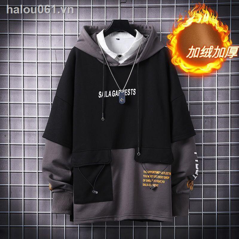 Áo Hoodie Dáng Rộng Có In Hình Thời Trang Cao Cấp Cho Nam