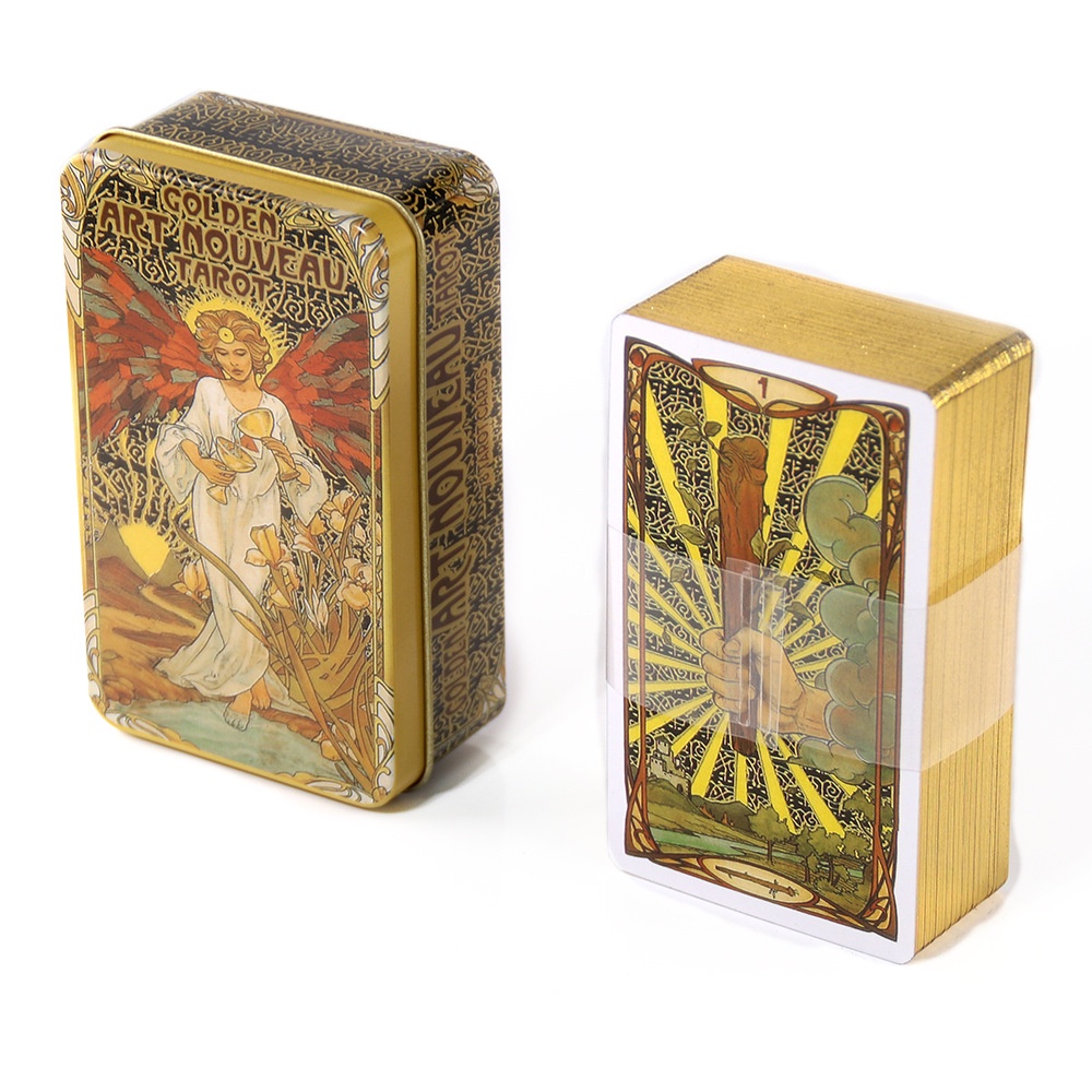 Bộ Golden Art Nouveau Tarot Hộp Sắt S5