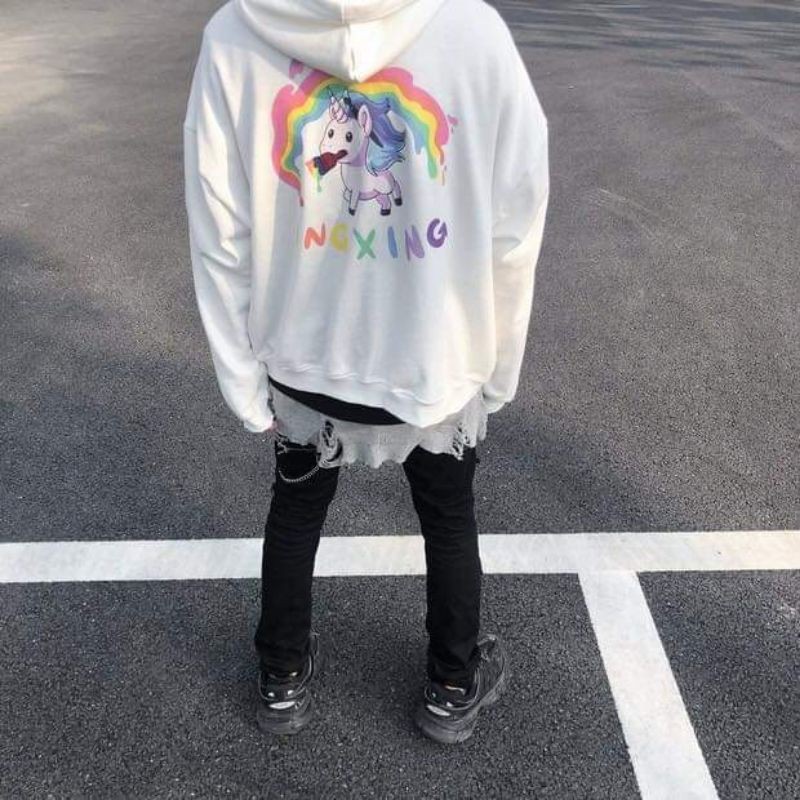 Áo khoác nỉ unicorn nam nữ thời trang