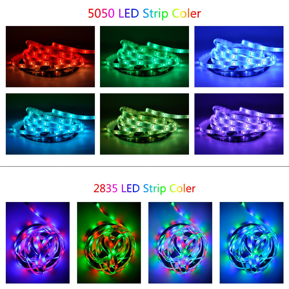 Dây Đèn Led Rgb 4 Bóng 5050 / 16m Điều Khiển Từ Xa Thông Minh Dùng Trang Trí | BigBuy360 - bigbuy360.vn