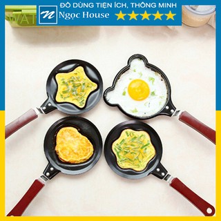Chảo Chiên Trứng Ốp La Mini, Chảo Làm Bánh Nhiều Kiểu Dán Dễ Thương (Giao Ngẫu Nhiên) - Ngọc House
