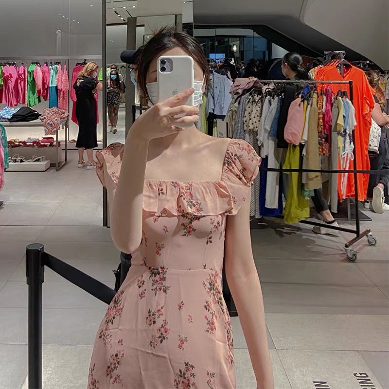 Đầm Hoa Thời Trang Pháp Thanh Lịch Quyến Rũ Cho Nữ