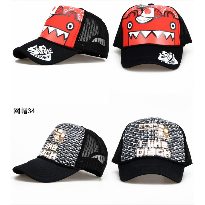 Mũ lưỡi trai phốI lướI mỏng thoáng khí chống nắng thời trang mùa hè dành cho nam và nữ