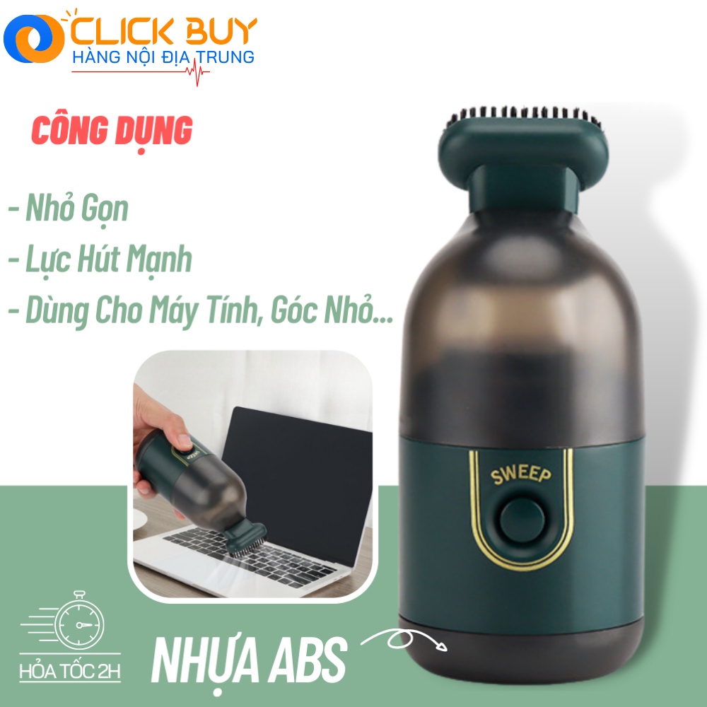 Máy Hút Bụi Mini Sweep Cầm Tay Không Dây - Lực Hút Cực Mạnh - Làm Sạch Thiết Bị Điện Tử, Máy Tính
