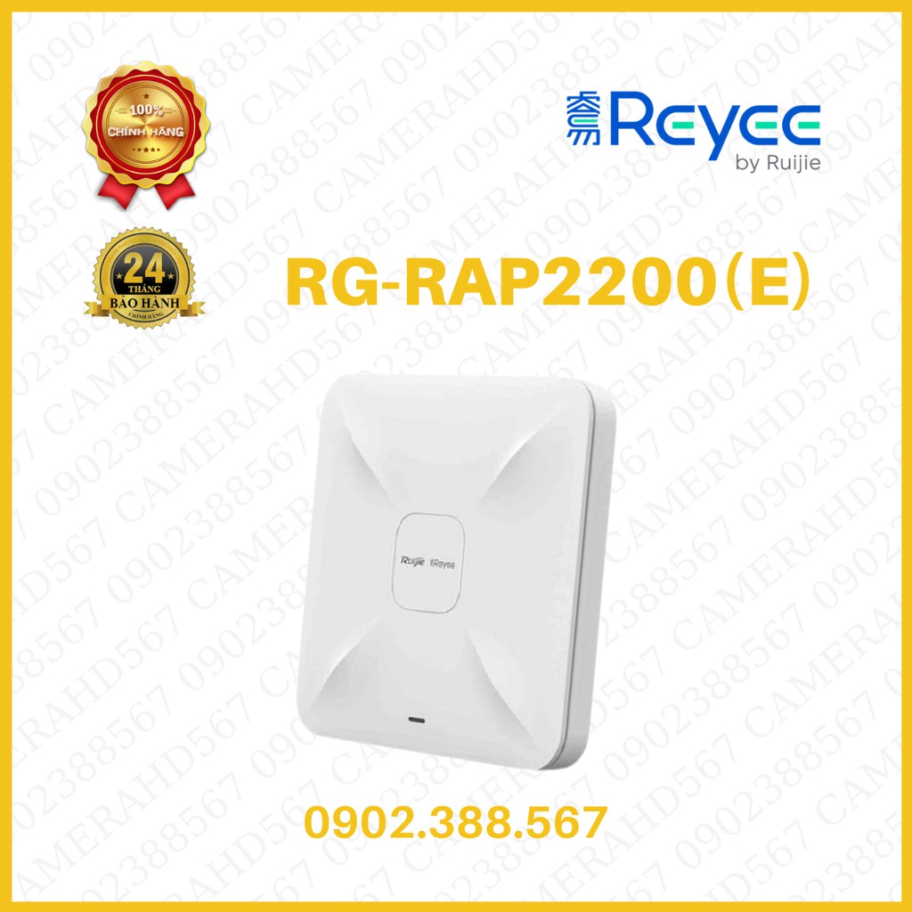 Bộ phát Wifi ốp trần hoặc gắn tường RUIJIE REYEE RG-RAP2200(F), RG-RAP2200(E ), RG-EW1200, RG-EW1200G PRO