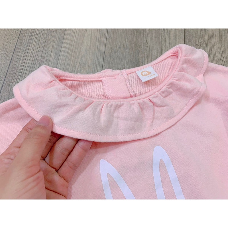 Set Milkmile áo thỏ hồng chân váy