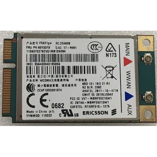 Card WWAN 3G F5521GW dùng cho Lenovo Thinkpad W520,T520,T420,X220