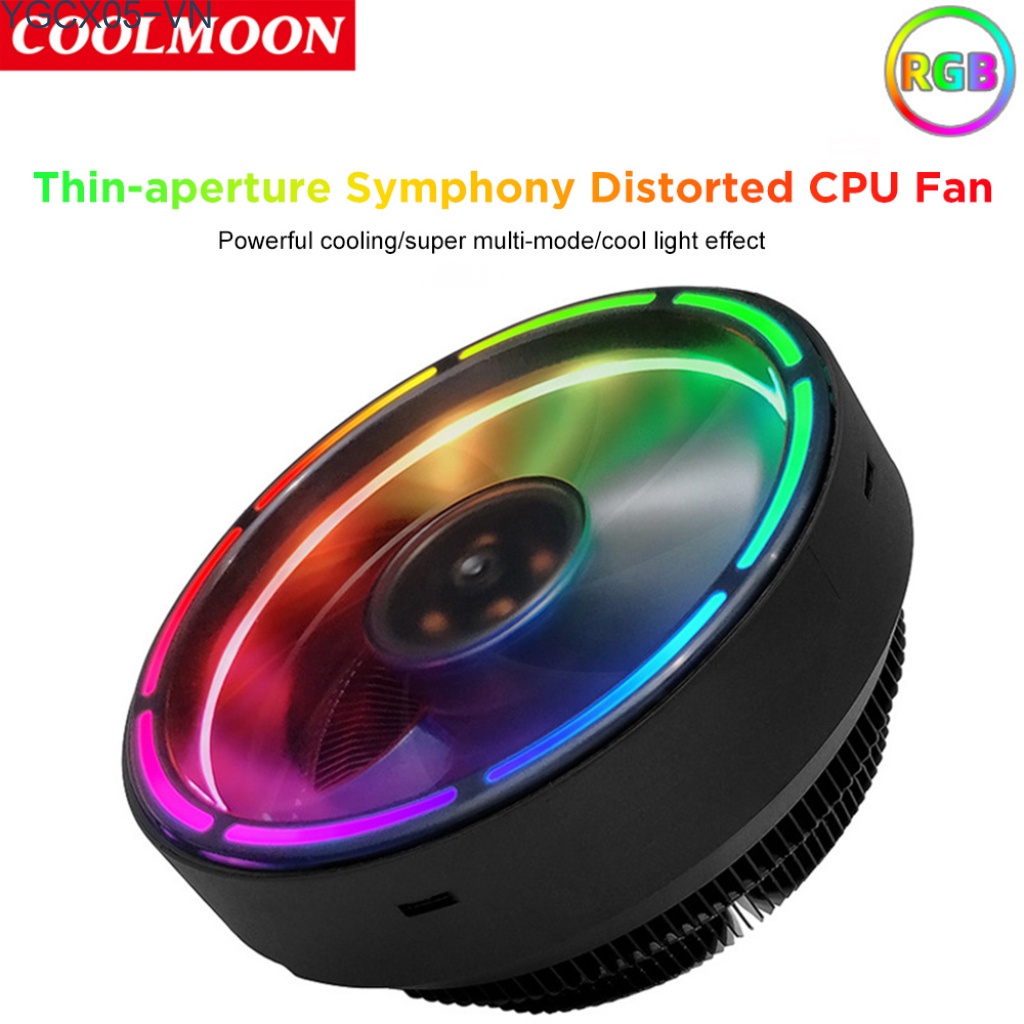 Quạt Tản Nhiệt Cpu Có Đèn Led Rgb Dc 12v 3p | BigBuy360 - bigbuy360.vn