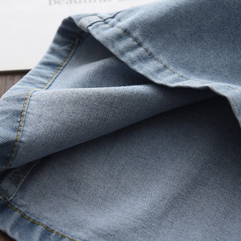 Đầm denim BEAR LEADER tay ngắn thời trang mùa hè 2022 cho bé 3-7 tuổi