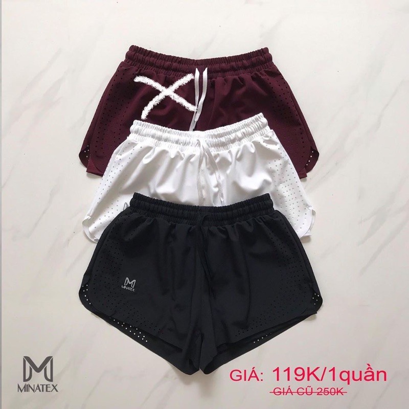 Quần đùi 2 lớp thể dục thể thao bơi lội thun mềm giãn tốt