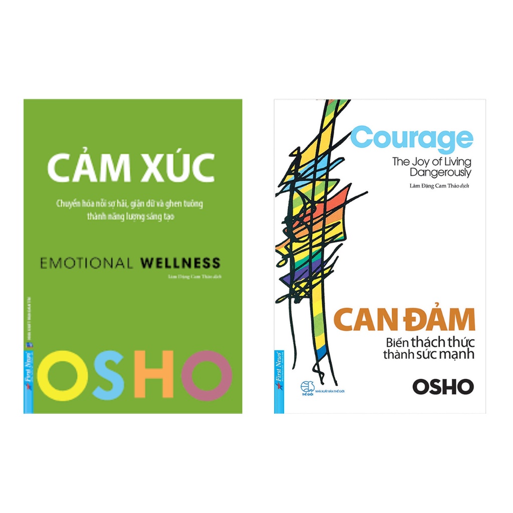 Sách Combo 2c: Osho: Cảm Xúc+ Can Đảm Là Chính Mình Trong Thế Giới Hiểm Nguy