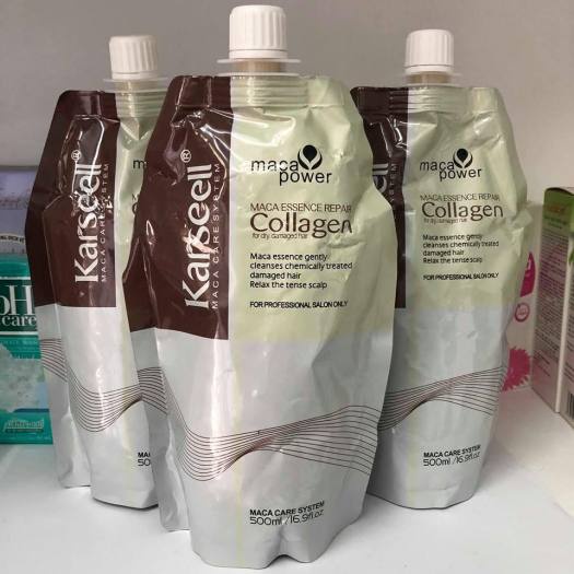 Kem Hấp Ủ Xả Phục Hồi Tóc Collagen Karseell Maca 500ML - Chan beauty cosmetic