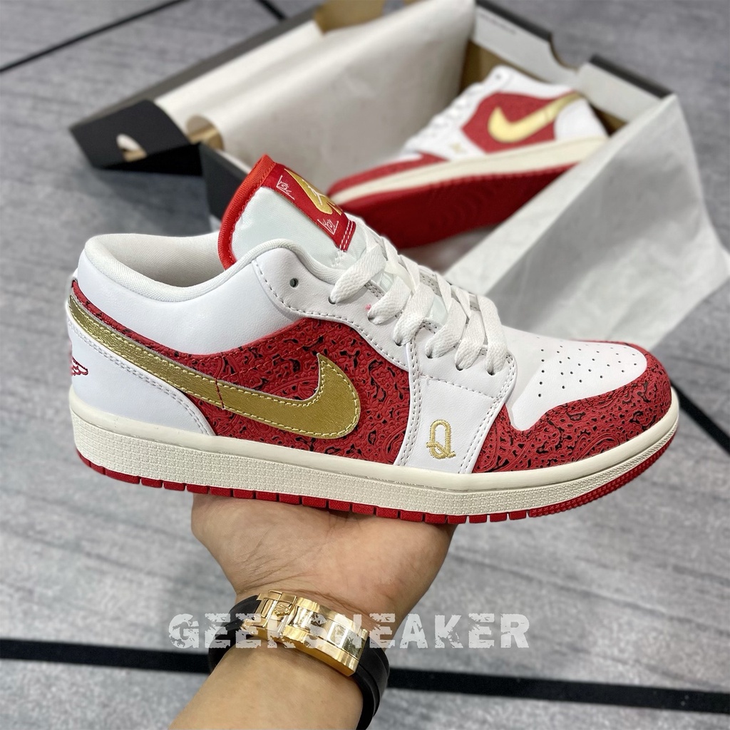 [GeekSneaker] Giày Jordan 1 Low “Spades”-  Thần Bài