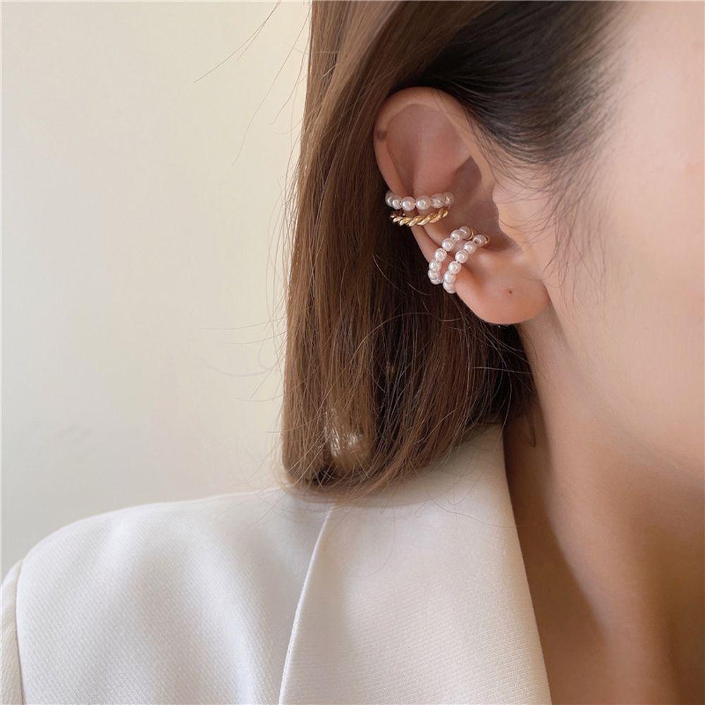 Khuyên Kẹp Vành Tai Không Xỏ Hình Chữ C Thời Trang Dành Cho Nữ