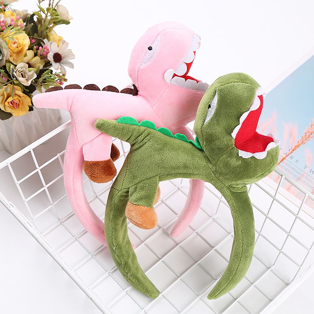 Băng Đô Hình Cá Mập/Khủng Long Hoạt Hình Đơn Giản Ngọt Ngào Cho Nữ