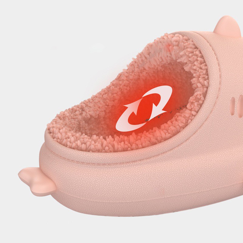 Dép bông đi trong nhà bằng EVA chống nước họa tiết hoạt hình 3D dễ thương cho bé
