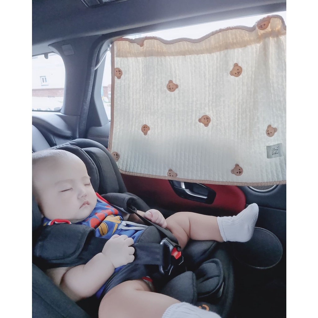 Rèm vải ô tô che nắng, gió Chezbebe Hàn Quốc
