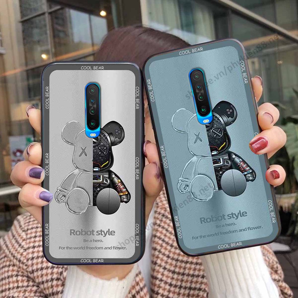 Ốp Xiaomi Redmi K30 bear, k@ws thương hiệu phong cách ốp lưng thời trang cao cấp