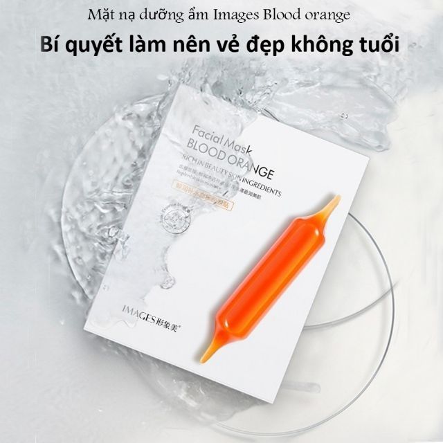 Mặt nạ dưỡng trắng da nội địa Trung Images cam đỏ