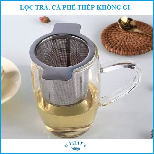 Combo lọc trà, cà phê dạng lưới inox, đồ pha trà cốc kim loại lọc sang trọng và chất lượng cao