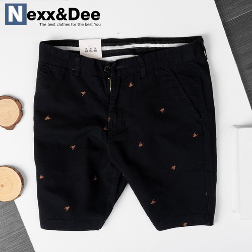Quần short kaki nam họa tiêt chấm bi Nexx&Dee cao cấp ND02