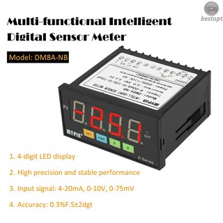 B&O Multi-functional Intelligent Digital Sensor Meter LED Display 0-75mV/4-20mA/0-10V Input