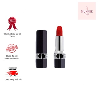 [Bill Sephora US] Son thỏi Dior Rouge Velvet 999 / 720 minisize FULLBOX - ảnh thật tại store