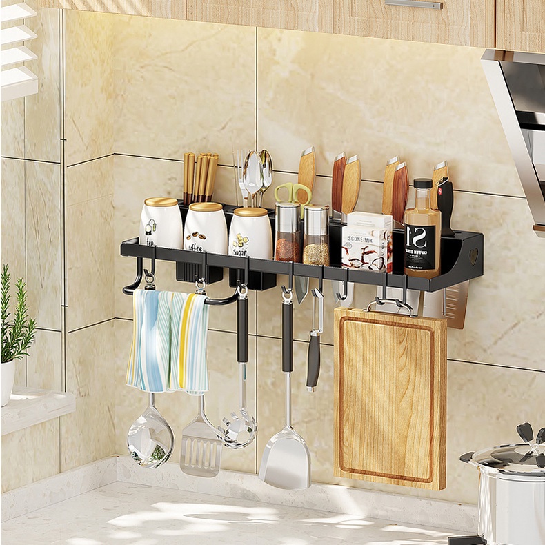Giá Dao Thớt Gia Vị Treo Tường, 💔FREESHIP💔 Kệ Treo Dao, Kéo, Đồ Dùng Nhà Bếp Đa Năng Bằng Inox Không Rỉ HP7979