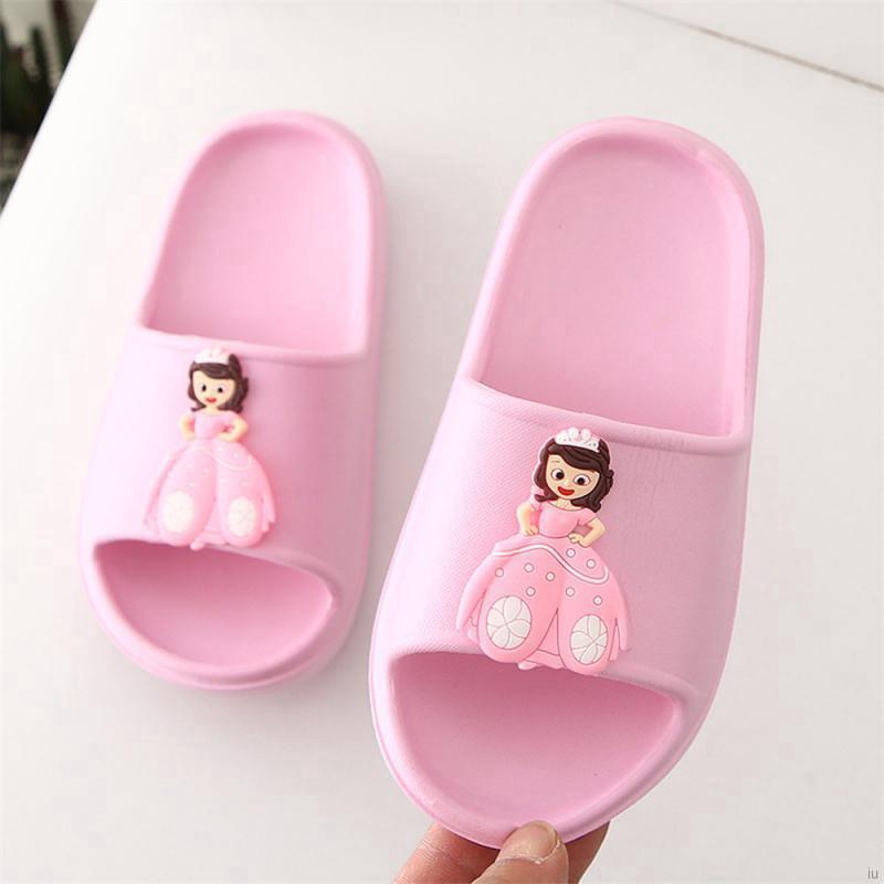 Giày Sandal In Họa Tiết Công Chúa Đáng Yêu Cho Bé Gái