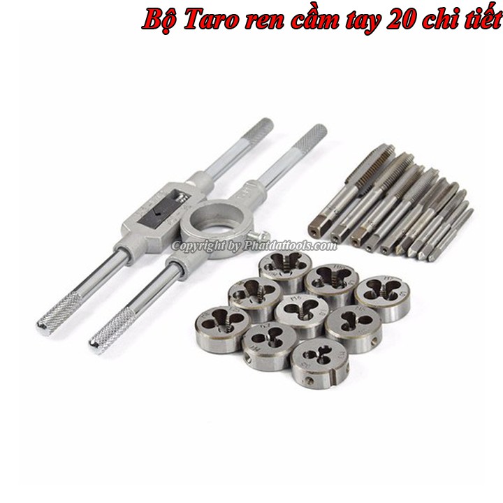 Bộ Taro tạo ren 20 chi tiết M3-M12-Bộ Taro ren 20 chi tiết cao cấp