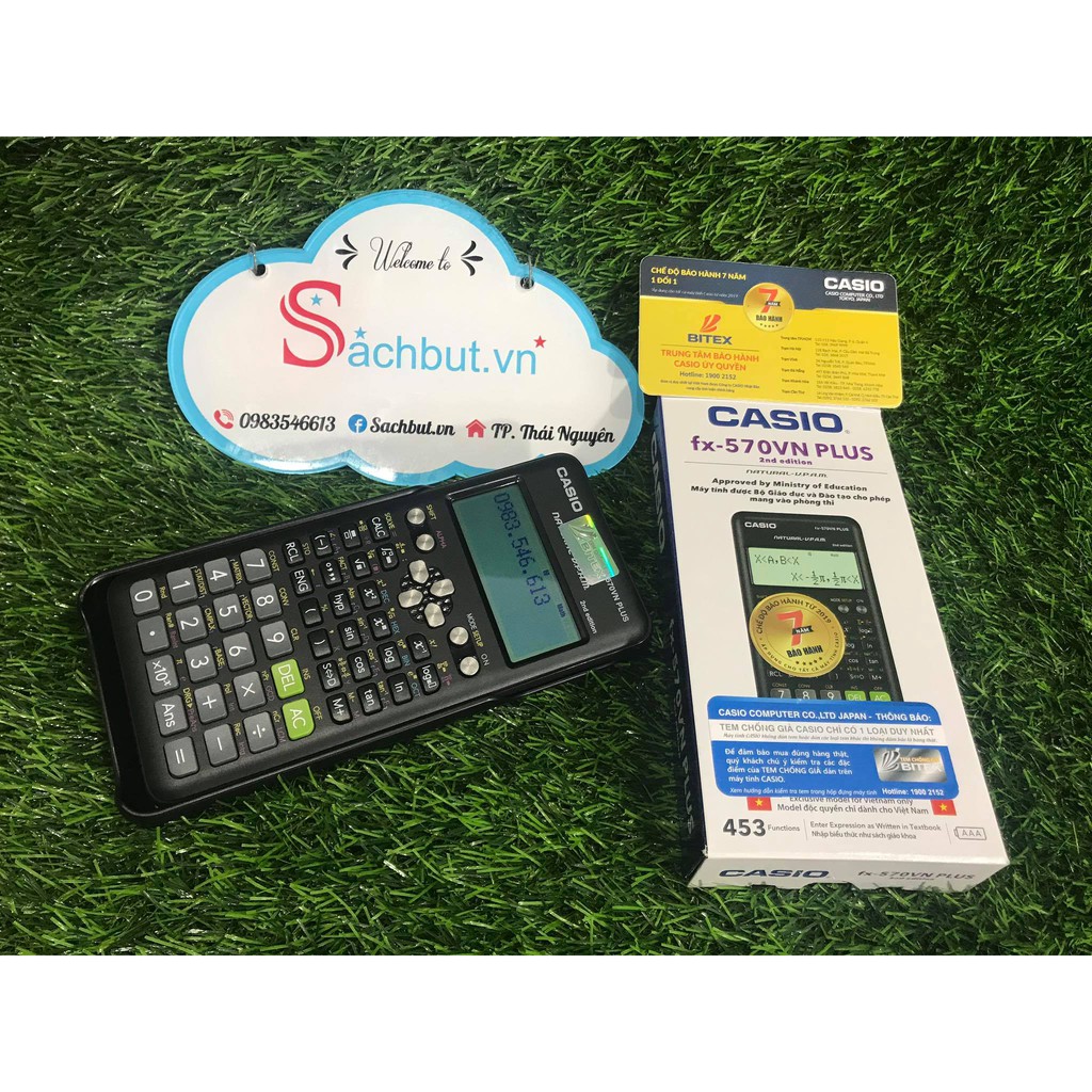Máy tính Casio FX570VN Plus New 2nd Edition 7 Năm Bảo Hành Chính Hãng