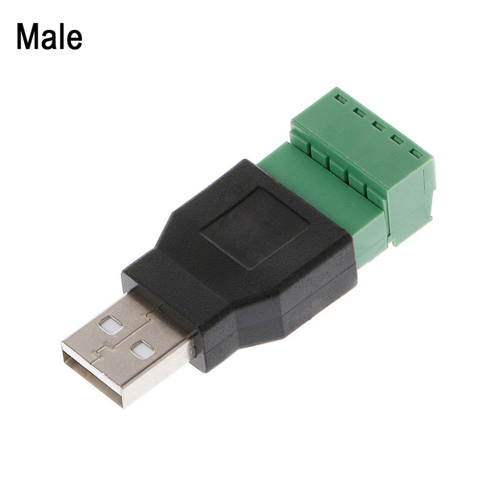 Đầu Nối Usb 2.0 Type A Female / Male Sang 5p Screw W / Shield