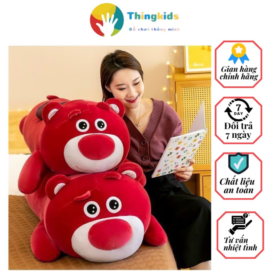 Gấu Bông lusxo Thú Nhồi Bông Siêu To Khổng Lồ 70cm 90cm 110cm 1m4 - Thingkids