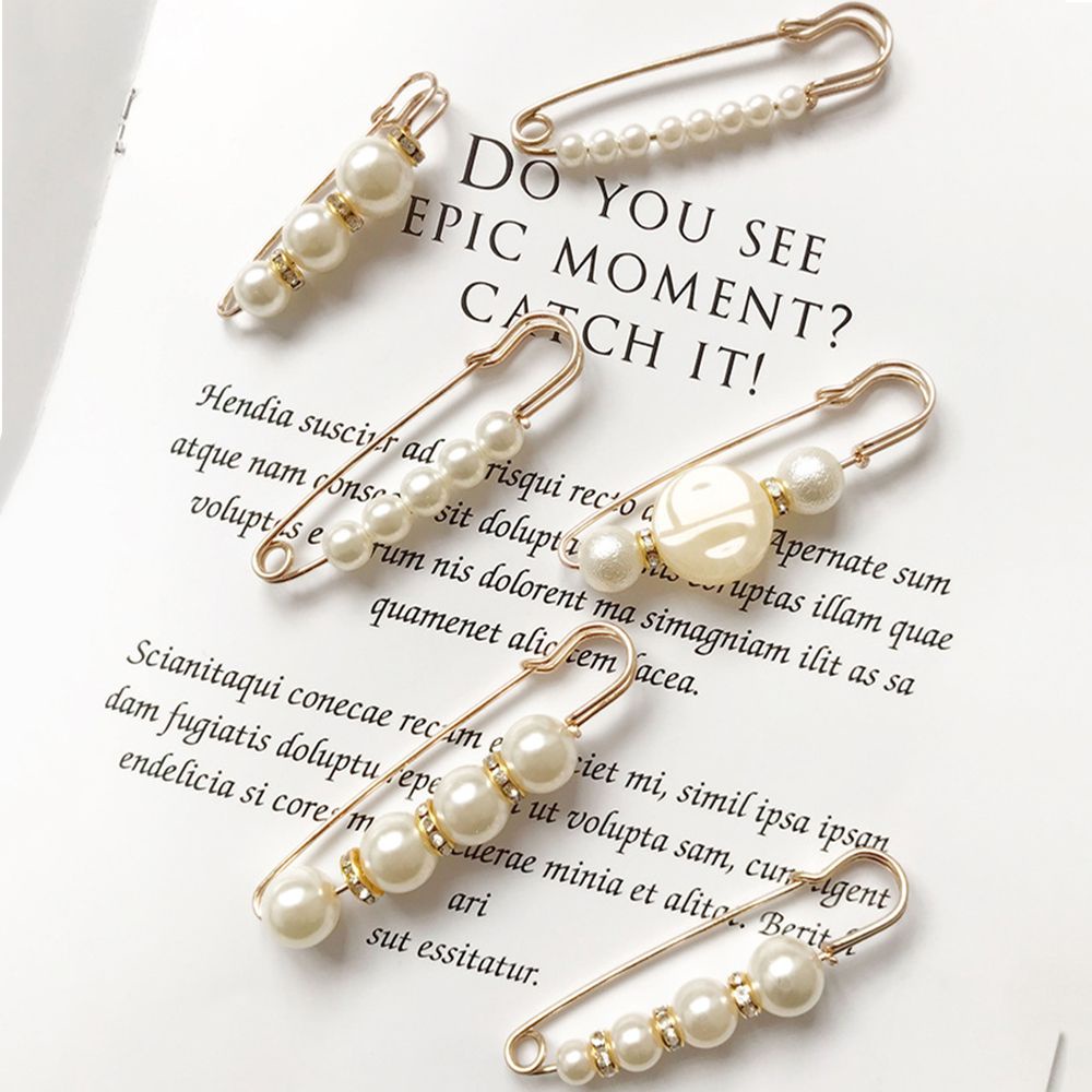 Ghim Cài Áo Đính Ngọc Trai Sang Trọng Thời Trang