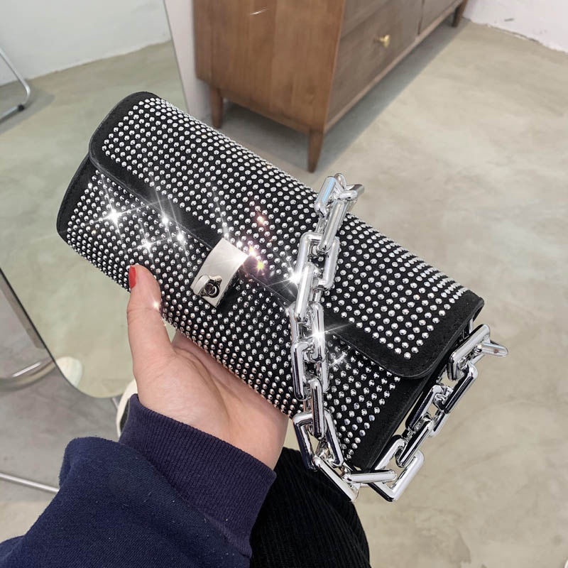 Túi Xách Đính Đá Kim Cương Giả Toàn Diện Thời Trang Cho Nữ