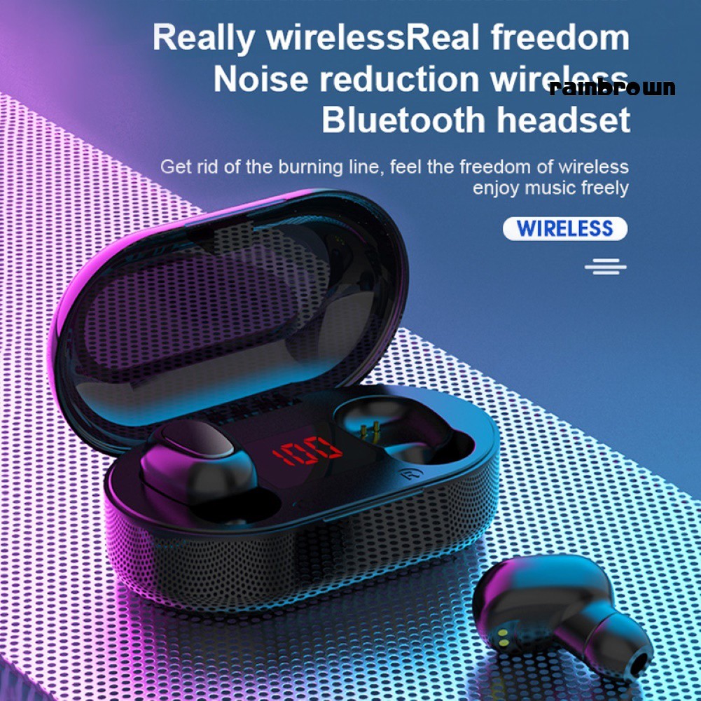 Tai Nghe Bluetooth 5.0 Không Dây / Rej / L22 Tws Có Đèn Led