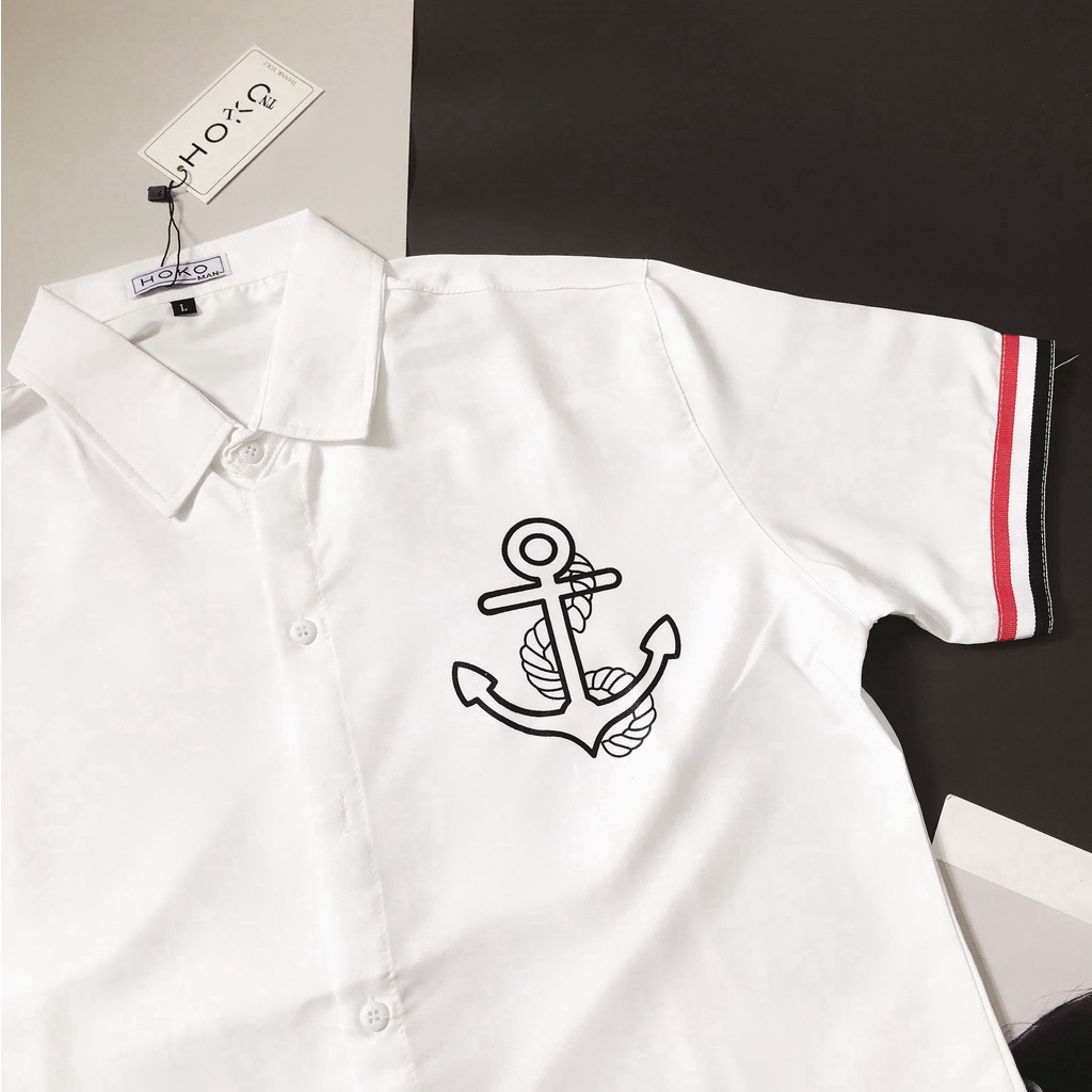 Áo sơ mi 3D tay ngắn cực đẹp , sang trọng , lịch sự cho các bạn trẻ THỜI TRANG KOKO MI