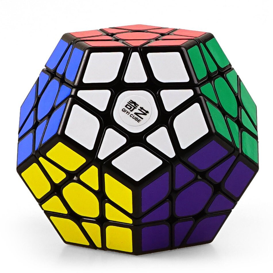 Đồ chơi Rubik Megaminx Qiyi Sticker - Rubik 12 Mặt (Rubik Biến Thể) Quay Trơn Mượt Phát Triển IQ