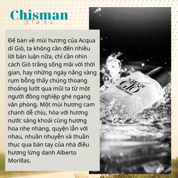 Nước Hoa Nam Giò Trắng, Giò đen EDP 100ml- Mùi hương quốc dân,nam tính và cuốn hút- Chisman