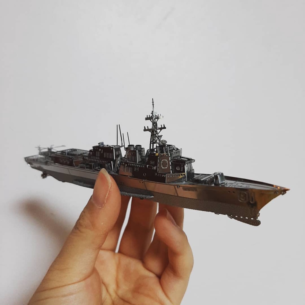 Mô Hình Kim Loại Lắp Ráp 3D Metal Mosaic Burke Class Destroyer