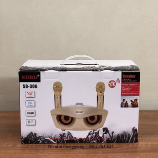 Loa Bluetooth Karaoke SDRD SD-306 kém 2 Micro